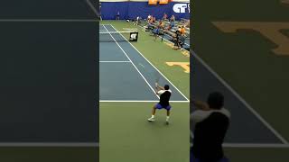 Learner Tien on rampage against Nishesh Basavareddy atptennis [upl. by Rusert]