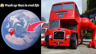 OMG 😱 i found Push up Bus in real life on Google map and google earth earth map googleearth [upl. by Sol]