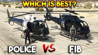 GTA 5 ONLINE  POLICE HELICOPTER VS FIB HELICOPTER WHICH IS BEST [upl. by Crystal746]