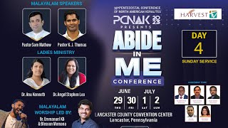 38th PENTECOSTAL CONFERENCE OF NORTH AMERICAN KERALITES  PCNAK 2023  DAY  4  SUNDAY SERVICE [upl. by Yelloh]