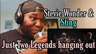 Sting amp Stevie Wonder Fragile  Reaction [upl. by Atikal620]