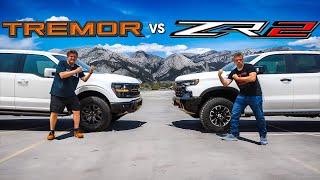 Chevy Silverado ZR2 vs Ford F150 Tremor The Choice Is Not Obvious [upl. by Maiocco]