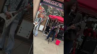 Black Sabbath  Symptom Of the Universe cover on the street [upl. by Nosneh750]