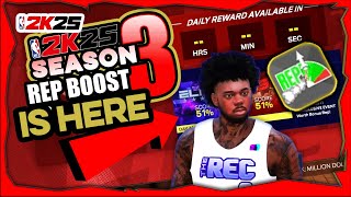 NBA 2K25 SEASON 3 REP BOOST ROUND 2 FINALLY REP BOOST WITH RISE AFFILIATION [upl. by Mccord]