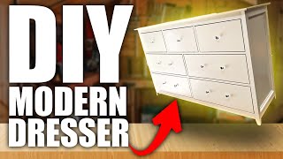 How to Make a Modern Dresser  DIY Modern Farmhouse Dresser [upl. by Teriann229]