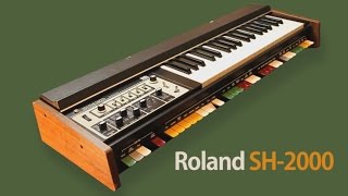 ROLAND SH2000 Analog Synthesizer 1974  HD DEMO [upl. by Ader]