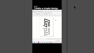 Make a simple design coreldraw [upl. by Ripley119]