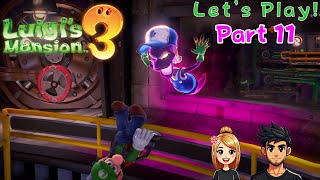 Battling Clem the Mechanic on Floaties  Luigi Mansion 3  Part 11 [upl. by Neitsabes91]