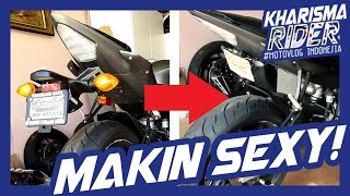 38 Pasang Fender Eliminator 2016 Yamaha R6  Motovlog Indonesia [upl. by Bilek]