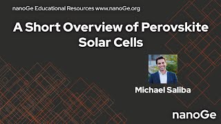 A Short Overview of Perovskite Solar Cells by Michael Saliba [upl. by Felicity230]