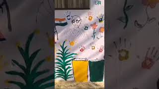 Agra nagar nigam Kamla nagar pani ki taki pr painting 🖌️🎨 Art competition nagar nigam Agra [upl. by Casilda]