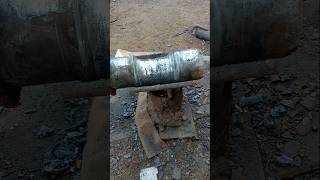 Restoration of loader bucket old full damage pin with weldingshortvideoweldervideo [upl. by Cott706]