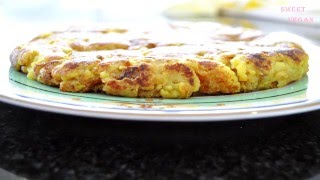 Tortilla Vegana de pan gallega  Galician bread Vegan omelet [upl. by Celle]