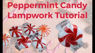 Holiday Peppermint Candy Lampwork Bead Tutorial [upl. by Asiulana]