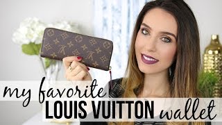 MY FAVORITE LOUIS VUITTON WALLET  Clemence Wallet Review  Shea Whitney [upl. by Asiluy867]