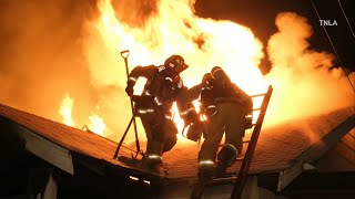 Winnetka House Fire Caches Both Neighbors Homes on Fire [upl. by Ferris]