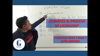 EL PROCESO DE LICITACION [upl. by Nilat961]