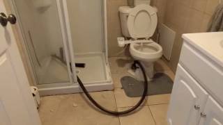 Plumber Snake Breaks Through Toilet [upl. by Arakawa]