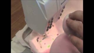 How To Embroider a Baby Cubbie Elephants Ear [upl. by Calendra52]