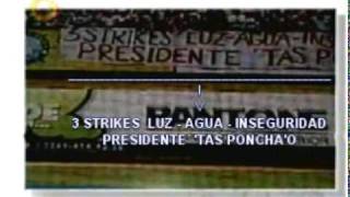 PANCARTA CHAVEZ ESTAS PONCHAO ESTUDIANTES CARABOBO [upl. by Ettenot]