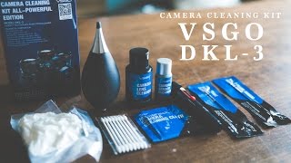 センサーとレンズを清掃できるカメラクリーニングキット「VSGO DKL−3」 [upl. by Ekusuy]