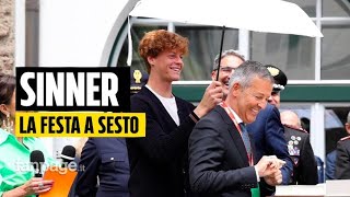 La festa per Jannik Sinner nella sua Sesto quotNon perdiamo neanche un suo match nessuno come luiquot [upl. by Kimberly622]