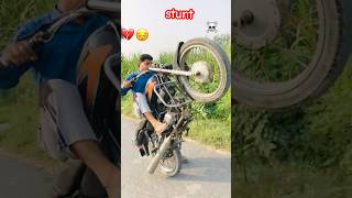 crushed bike stunt🏍️ bike racing video 🤟 cycle stunt video shorts shortsvideo racing [upl. by Navis806]