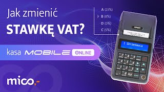 Zmiana stawki VAT na kasie fiskalnej Posnet Mobile Online [upl. by Burch]