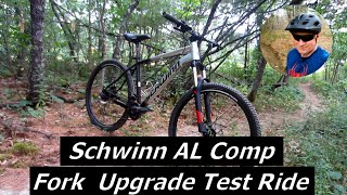 Schwinn AL Comp  SR Suntour XCM Fork Test Ride [upl. by Sheree]