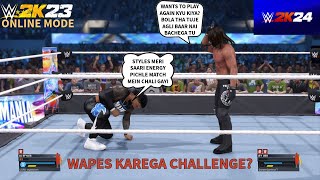 WWE 2K23 AJ STYLES vs MAIN EVENT JEY USO [upl. by Atirabrab]