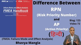 Difference between RPN Risk Priority Number amp AP Action Priority FMEA  HINDI  Bhavya Mangla [upl. by Walter]