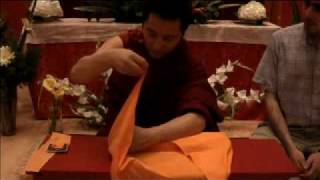 How to Wrap a Pecha Tibetan Text [upl. by Lleinnad]