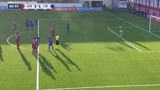 Liam Walker missed penalty Gibraltar vs Liechtenstein 22 All Goals and Extended Highlights [upl. by Pyne635]