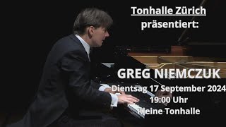 Zurich Tonhalle Debut  Greg Niemczuk 17092024 [upl. by Kopaz]