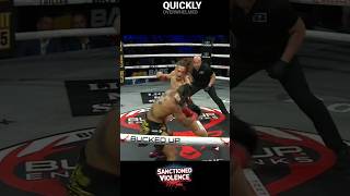 Dominant clinch work sanctionedviolence combatsportsclips bkfc [upl. by Etnahsal]