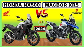 ➤ HONDA NX500 vs MACBOR XR5  2024 Comparativa ¿Cuál Elegir mi opinión hondanx500 voge525dsx [upl. by Gris432]