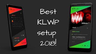 Best KLWP Nova Launcher Setup 2018 [upl. by Mensch304]