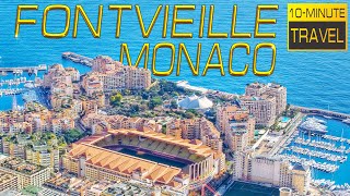 Fontvieille 🇲🇨 MONACO  Monaco Heliport  Stade Louis II  AS Monaco [upl. by Felicia]