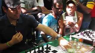 Hikaru Puts Down Money vs South African Chess Hustler [upl. by Etteniotna]