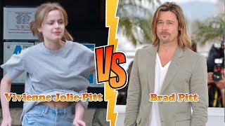 Brad Pitt Vs Vivienne JoliePitt Angelina Jolies Daughter Transformation ★ From Baby To 2023 [upl. by Brenton]