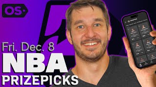 NBA Dec 8 Picks PrizePicks Analysis  Spotlight on Claxton amp Lively [upl. by Anaicilef]