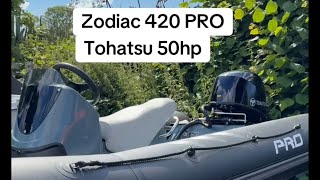 Zodiac 420 PRO Rib ex demonstrator [upl. by Aicatsue]