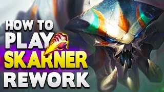 How to play the NEW REWORK SKARNER  Jungle Guide  Season 2024 League of Legends [upl. by Amrak]