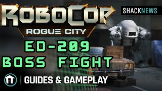 Robocop Rogue City  ED209 Boss Fight No Commentary [upl. by Dace]