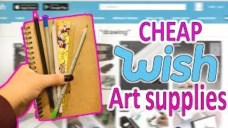 WHAT A MESSTrying CHEAP WISH Art Supplies [upl. by Alcine]