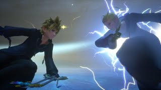 Roxas VS Larxene Critical Mode  KINGDOM HEARTS III ReMind PC [upl. by Akcirre]