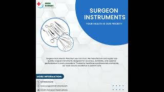 Surgeon Instruments Manufacturer and Supplier [upl. by Nahgrom]