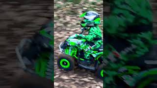 3 year old out on he’s new 48v 1000w Electric quad bike from ￼ wwwoutdoortoyscouk [upl. by Eniluap]