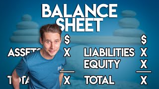 The BALANCE SHEET for BEGINNERS Full Example [upl. by Ariaes]