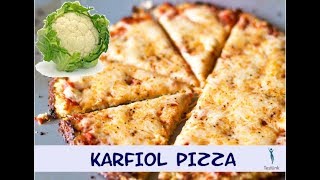 KARFIOL PIZZA RECEPT GLUTÉNENTES PIZZA RECEPT [upl. by Sabsay389]